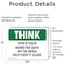 Signmission Safety Culture Sign, 10 in Width, Vinyl Decal, Rectangle OS-2PACK-TS-D-710-L-11833 - alternate 2